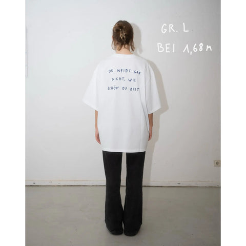 oversized shirt weiß - wie schön du bist