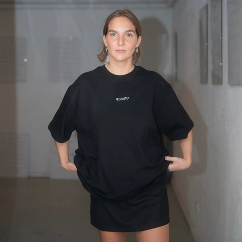 oversized shirt schwarz - wie schön du bist