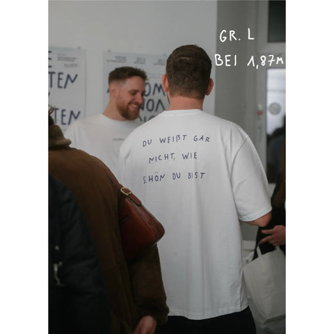 oversized shirt weiß - wie schön du bist