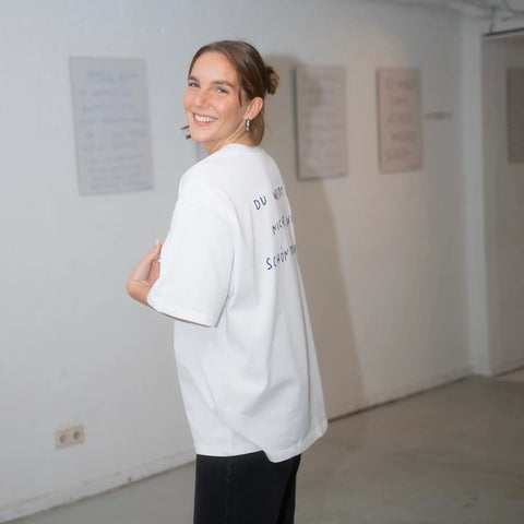 oversized shirt weiß - wie schön du bist