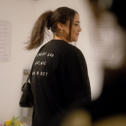 oversized shirt schwarz - wie schön du bist