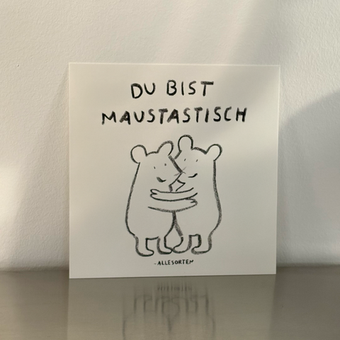 xl postkarte - maustastisch