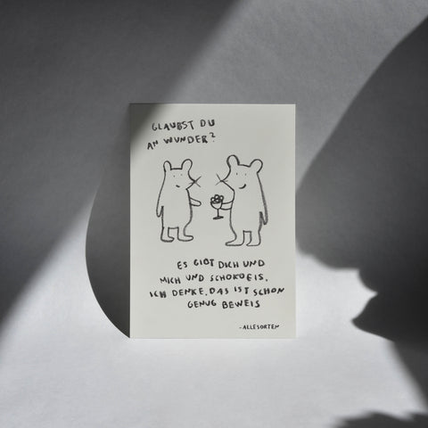 print - mausweisheit wunder A4