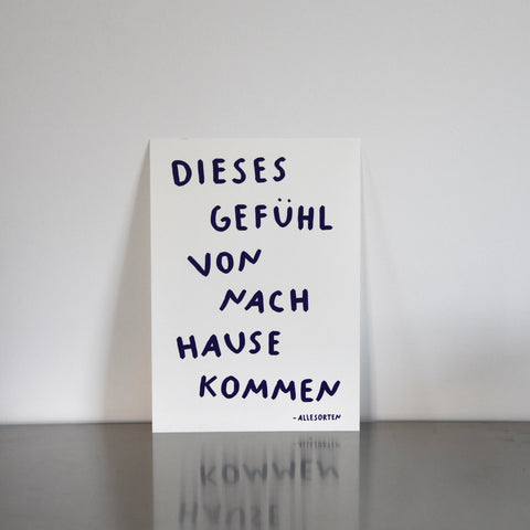 print - nach hause kommen A3
