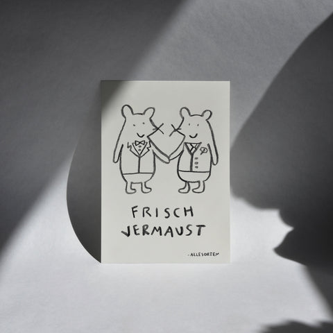 print - hochzeitsmaus mausmann/mausmann A4