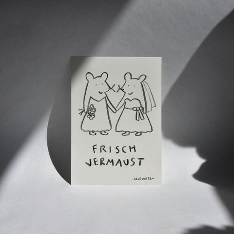 print - hochzeitsmaus mausfrau/mausfrau A4