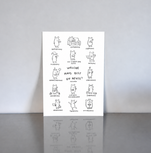 print - welche maus bist du A3