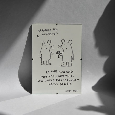 print - mausweisheit wunder A4