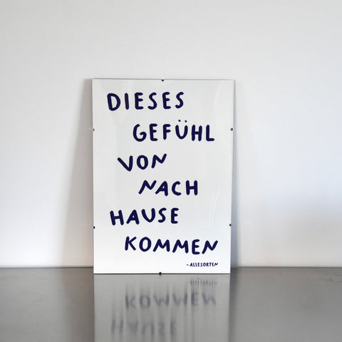 print - nach hause kommen A3