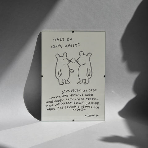 print - mausweisheit angst A4