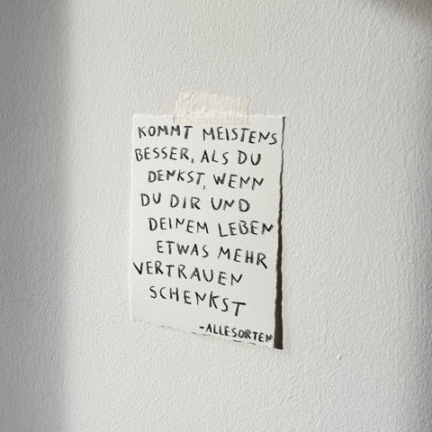 original notiz - kommt besser als du denkst