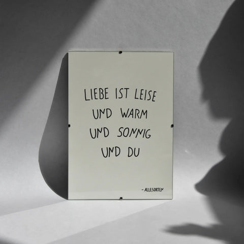 print - liebe A4
