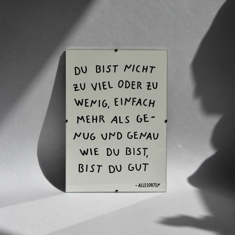 print - kein zu viel kein zu wenig A4