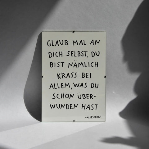 print - glaub an dich A4
