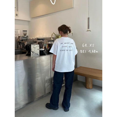 oversized shirt weiß - wie schön du bist