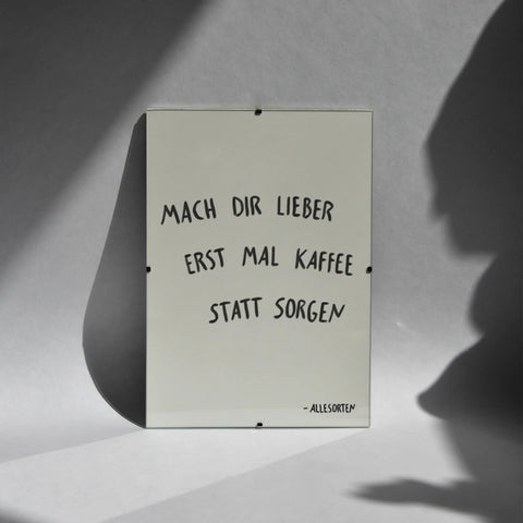 print - kaffee statt sorgen A4