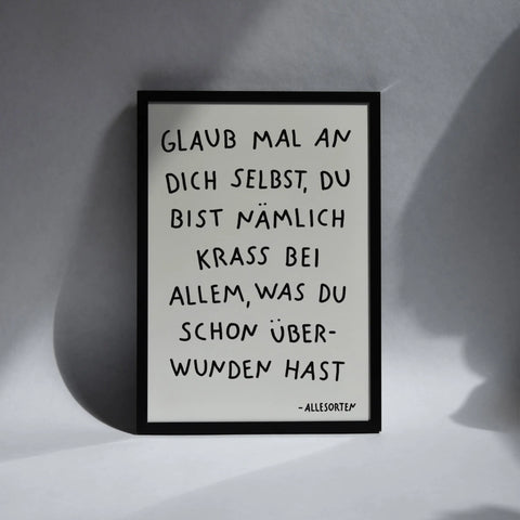 print - glaub an dich A4