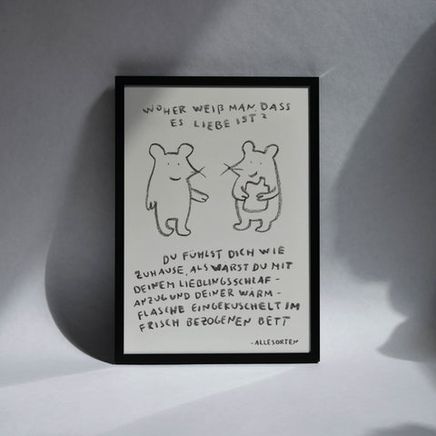print - mausweisheit liebe A4