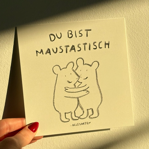 xl postkarte - maustastisch