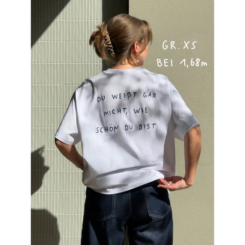 oversized shirt weiß - wie schön du bist