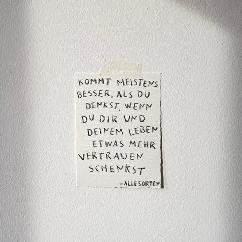 original notiz - kommt besser als du denkst