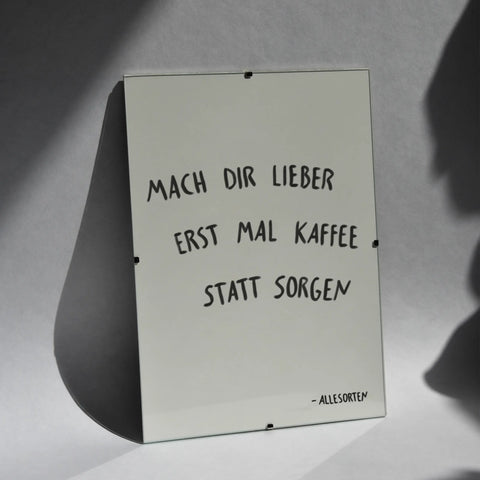 print - kaffee statt sorgen A4
