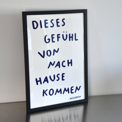 print - nach hause kommen A3