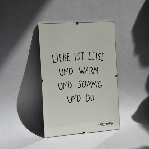 print - liebe A4