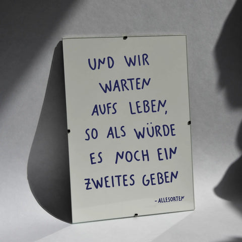 print - warten aufs leben A4