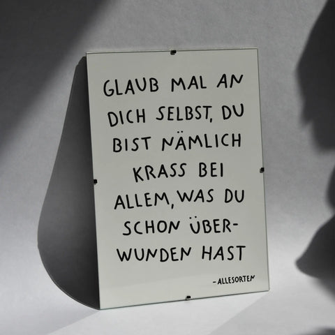 print - glaub an dich A4