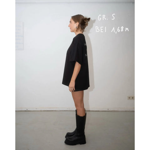 oversized shirt schwarz - wie schön du bist