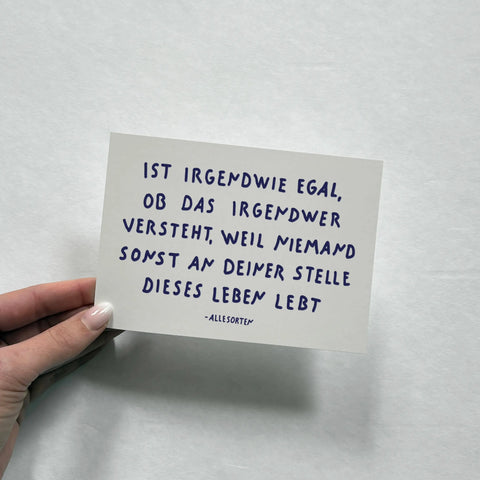 postkarten bundle - leben