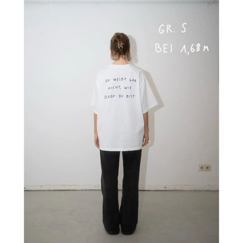 oversized shirt weiß - wie schön du bist