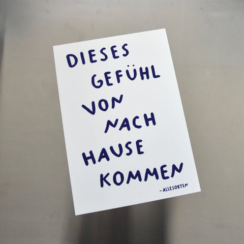print - nach hause kommen A3