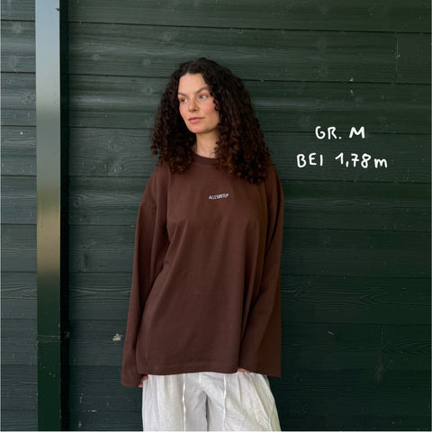 longsleeve bestickt - superpower