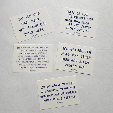 postkarten bundle - liebe