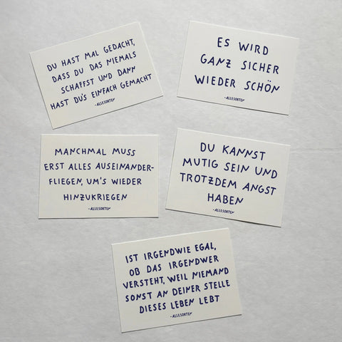 postkarten bundle - leben