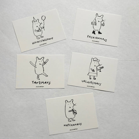 postkarten bundle - mausmix