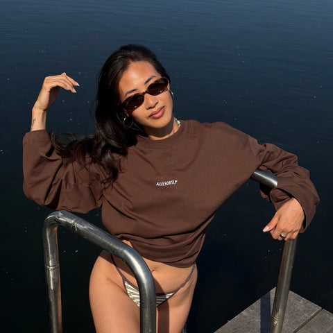 longsleeve bestickt - superpower