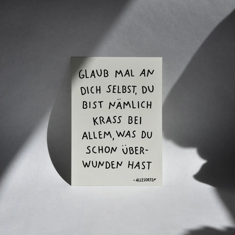 print - glaub an dich