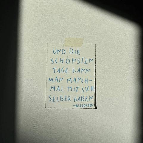 original notiz - die schönsten tage