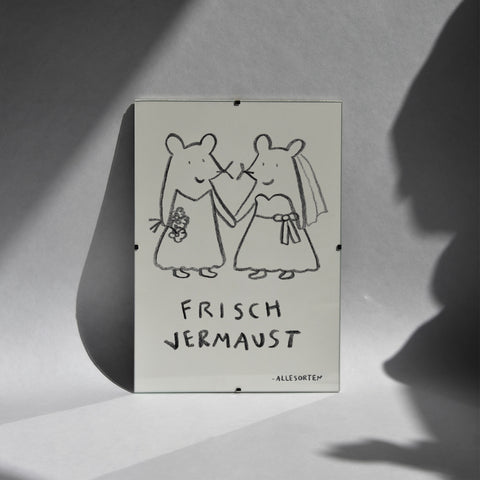 print - hochzeitsmaus mausfrau/mausfrau A4