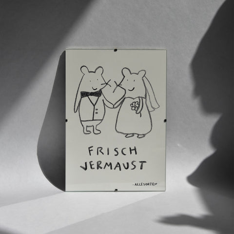 print - hochzeitsmaus mausfrau/mausmann A4
