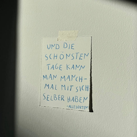 original notiz - die schönsten tage