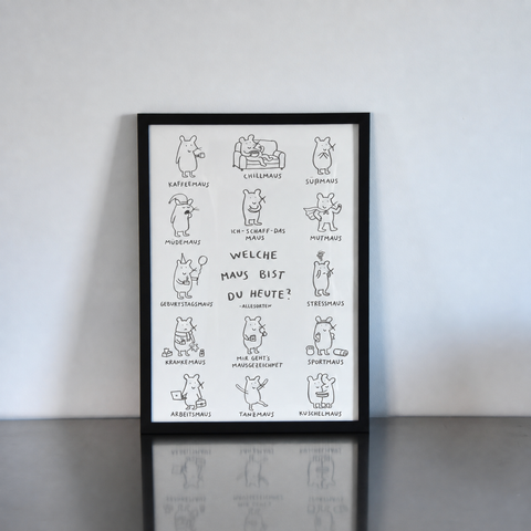 print - welche maus bist du A3