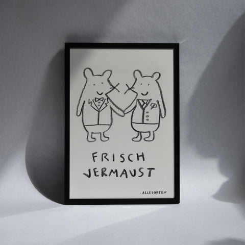 print - hochzeitsmaus mausmann/mausmann A4