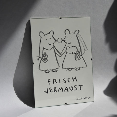 print - hochzeitsmaus mausfrau/mausfrau A4