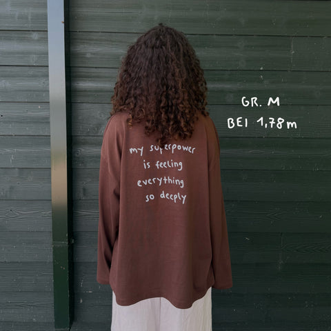 longsleeve bestickt - superpower